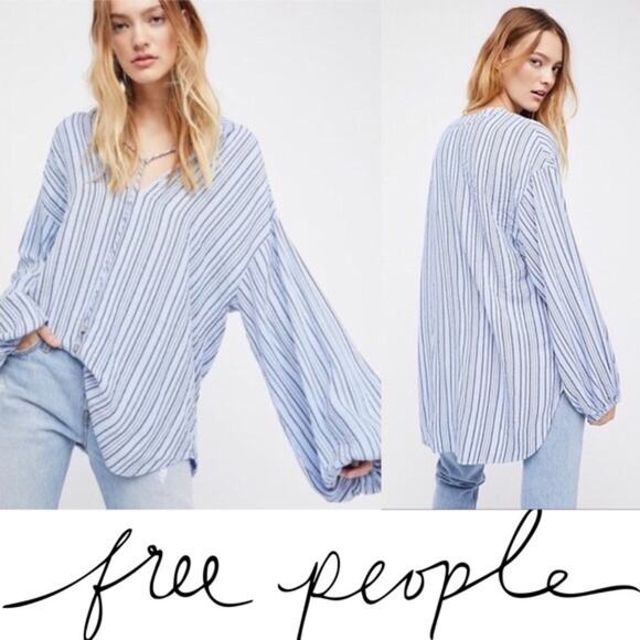 Free People Rhythm of the Night Tunic Blue Size M NWT - Picture 1 of 8